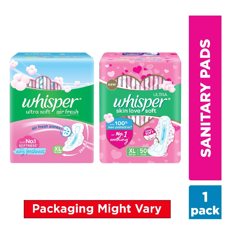 Whisper Ultra Skinlove Soft Sanitary Pads, 50 Pads-3.webp